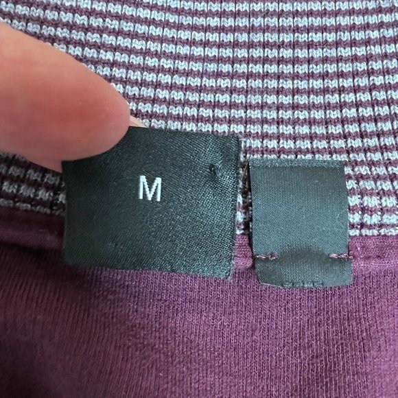 Hugo Boss Sweater Mens Medium Maroon‎ Regular Fit Pullover Mock Neck Long Sleeve - Picture 10 of 13